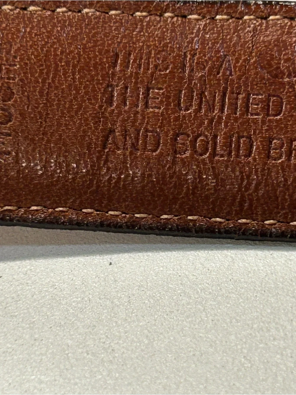 Coach Mocha leather belt style 5700 size 30”